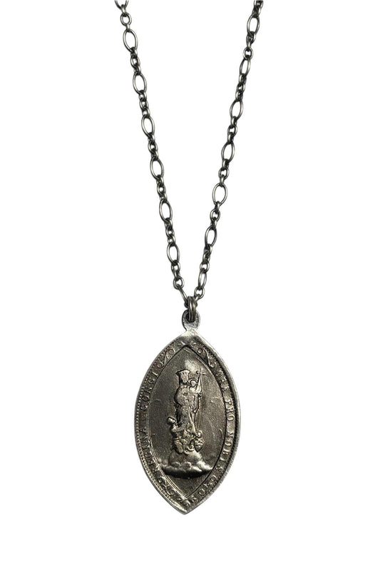 ANONYME FLAMAND Silver Diamond Necklace
