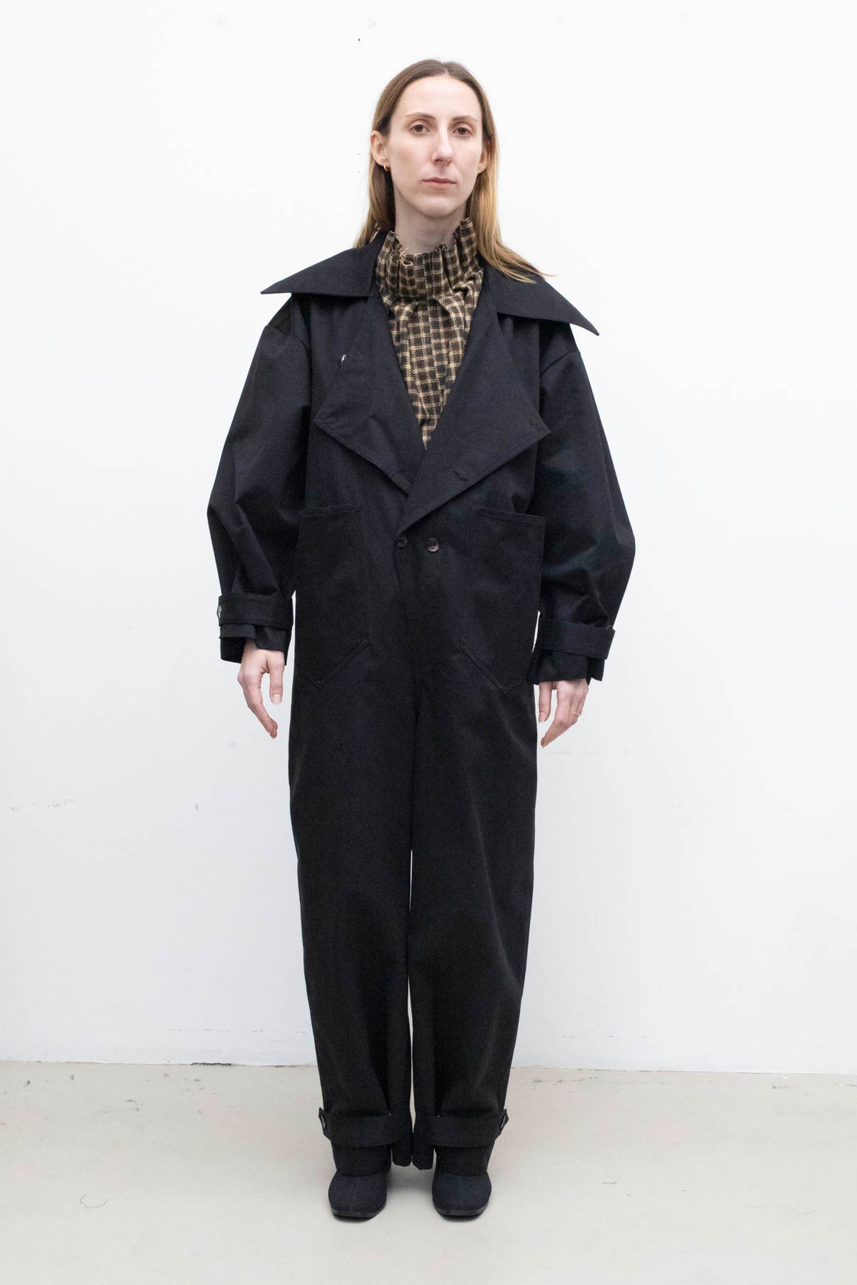 VITA ACTIVA The Harvester's Coverall in Black Heavy Drill Cotton
