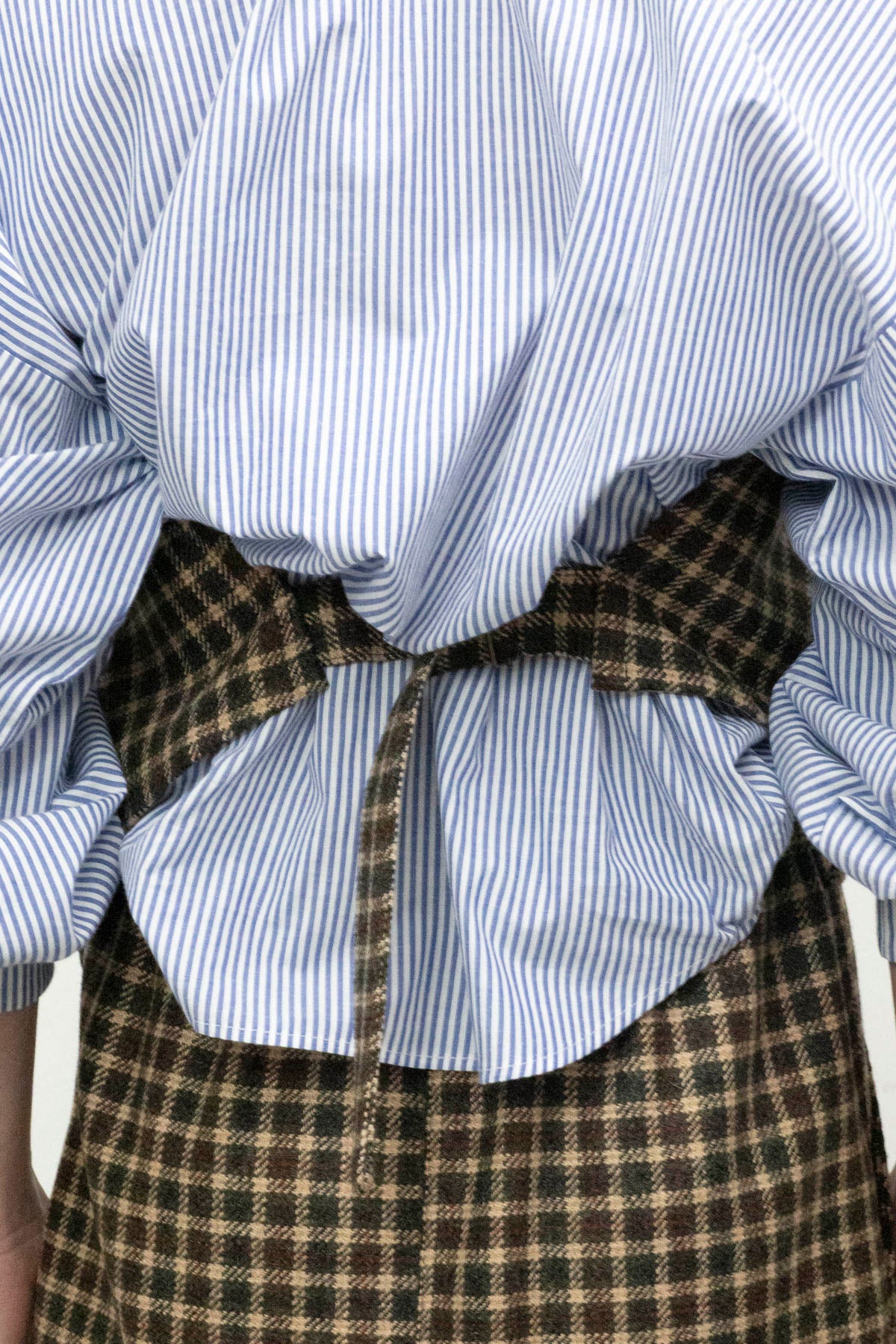 ARCHETYPE Top in Checkered Wool Tweed