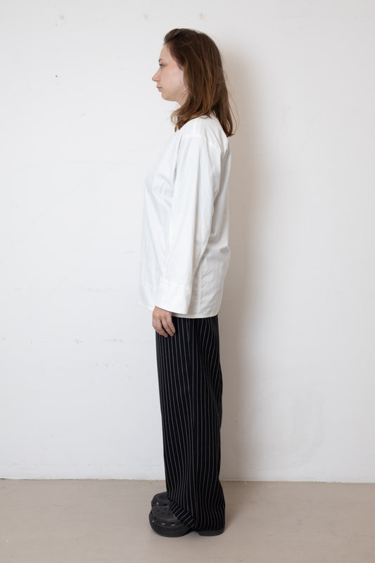 Kitchen Jacket in White Twill