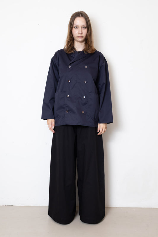 Jacket in Navy Twill Cotton