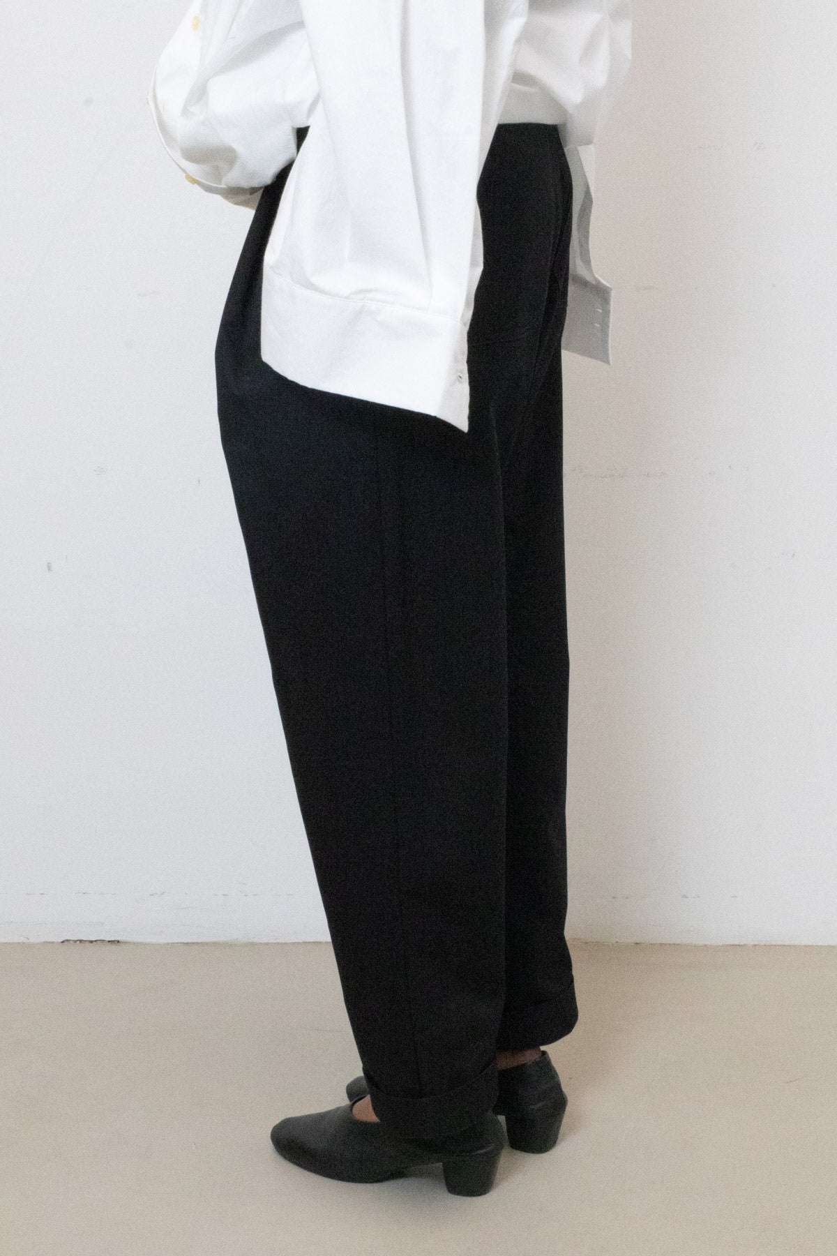 Shirt / Dress in White Cotton Poplin