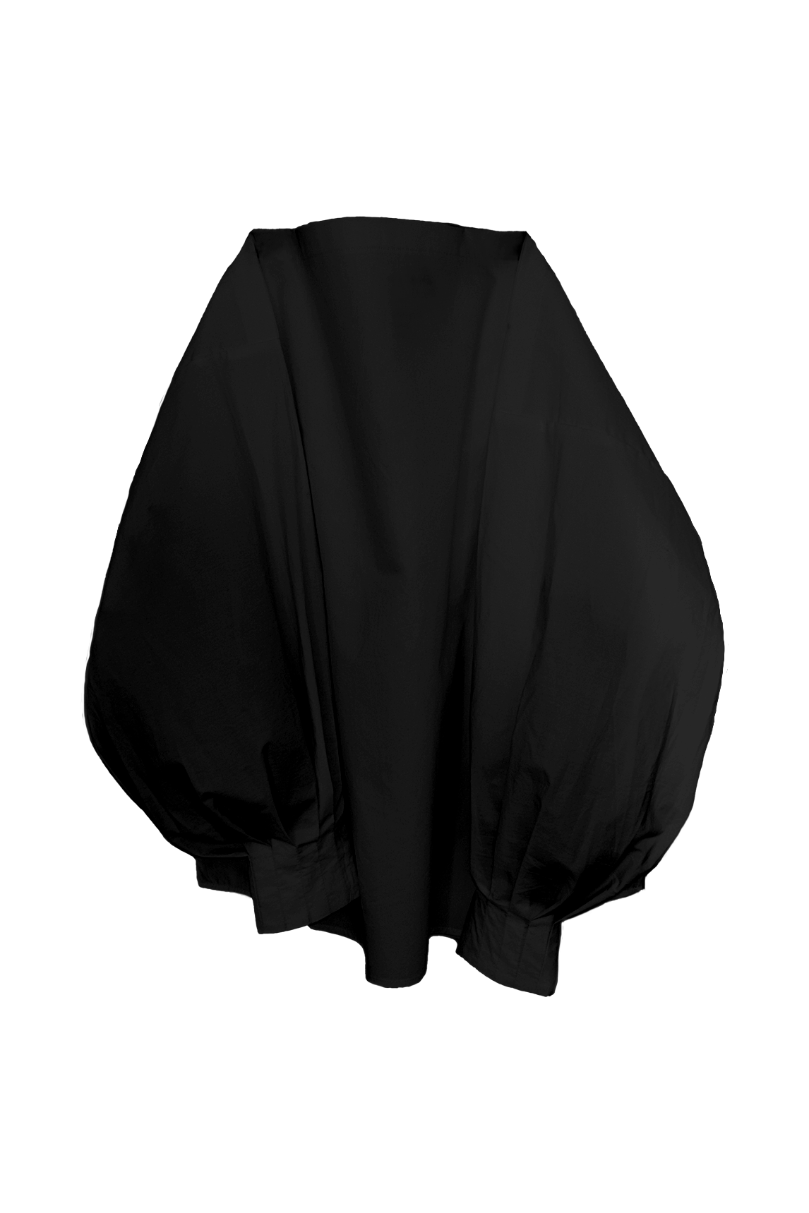ARCHETYPE Indulging top in black cotton poplin