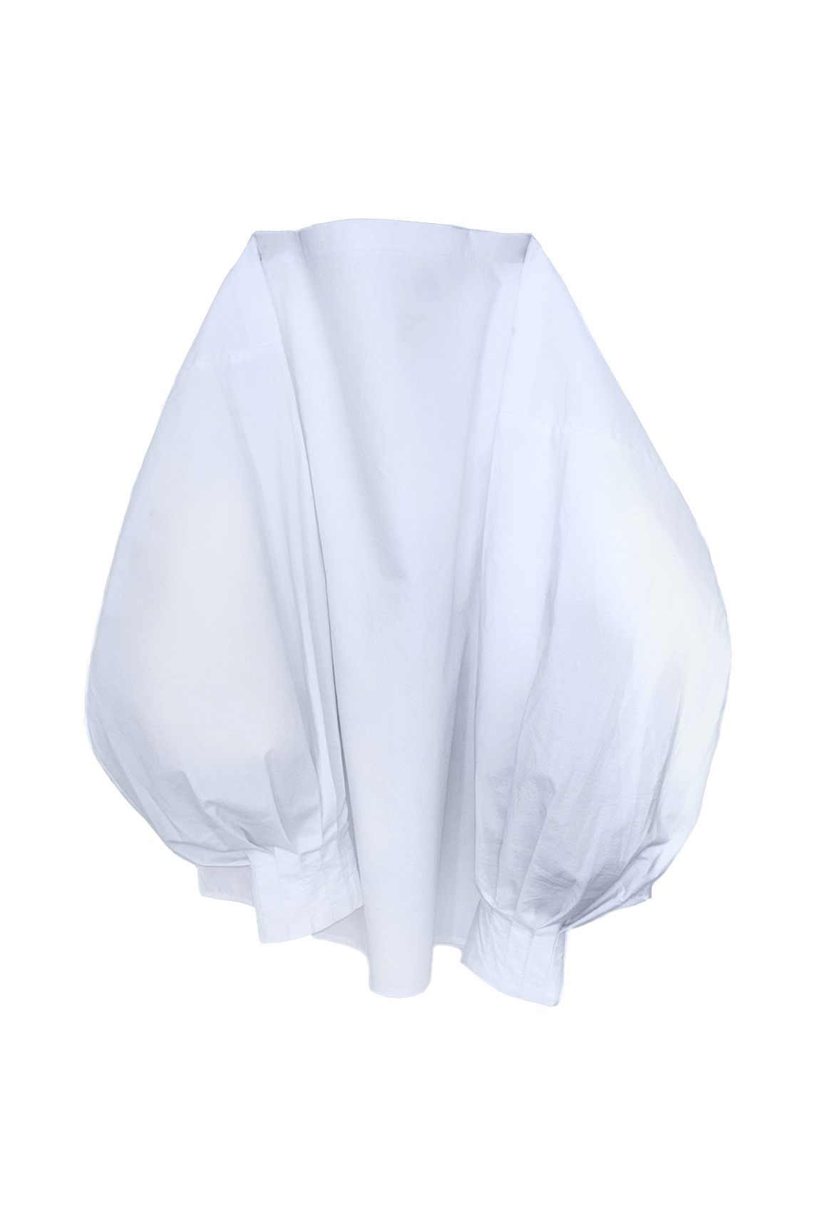 ARCHETYPE Indulging top in blue satin cotton