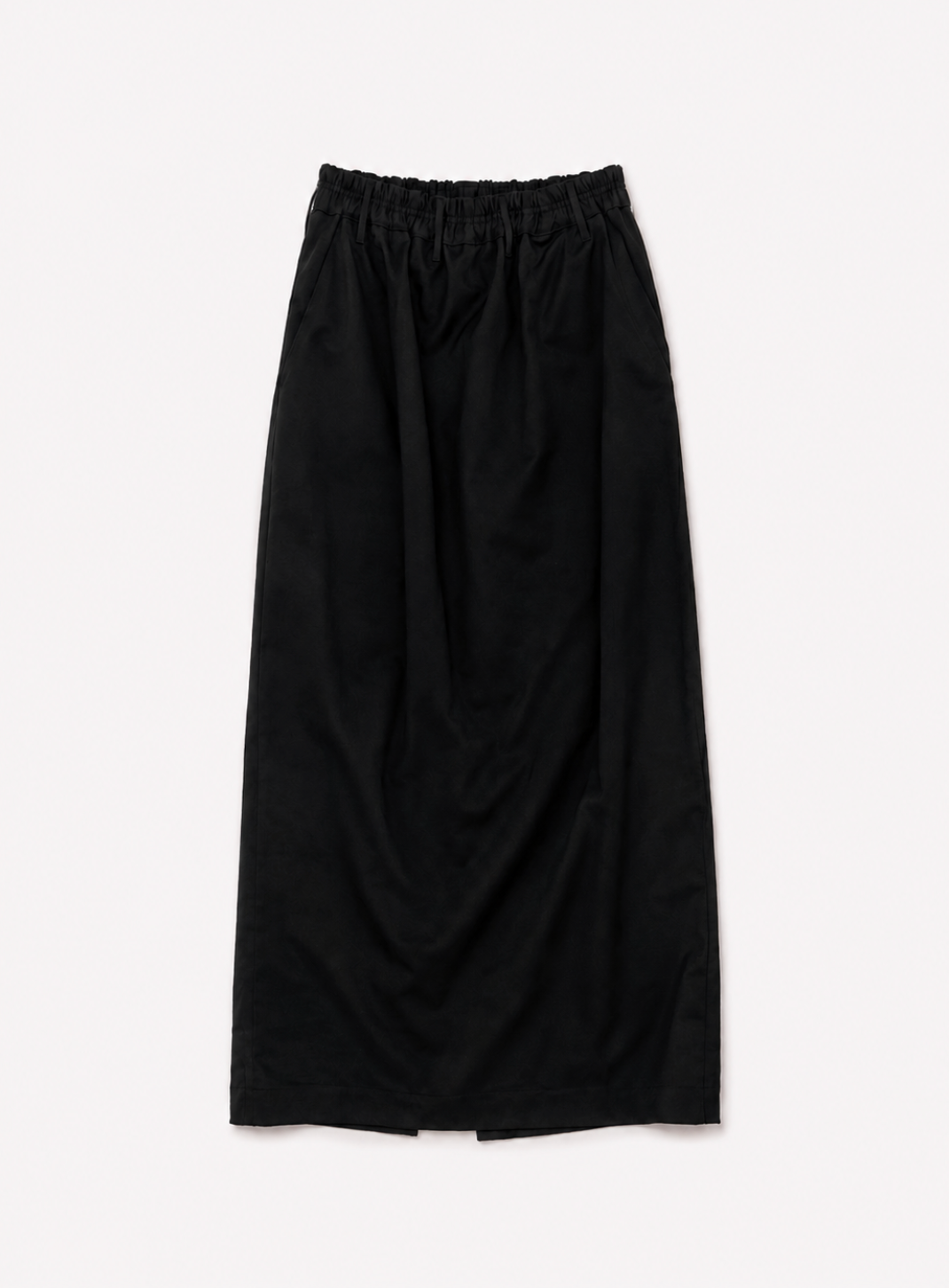 ARCHETYPE Straight Echo Skirt in Black Heavy Drill Cotton