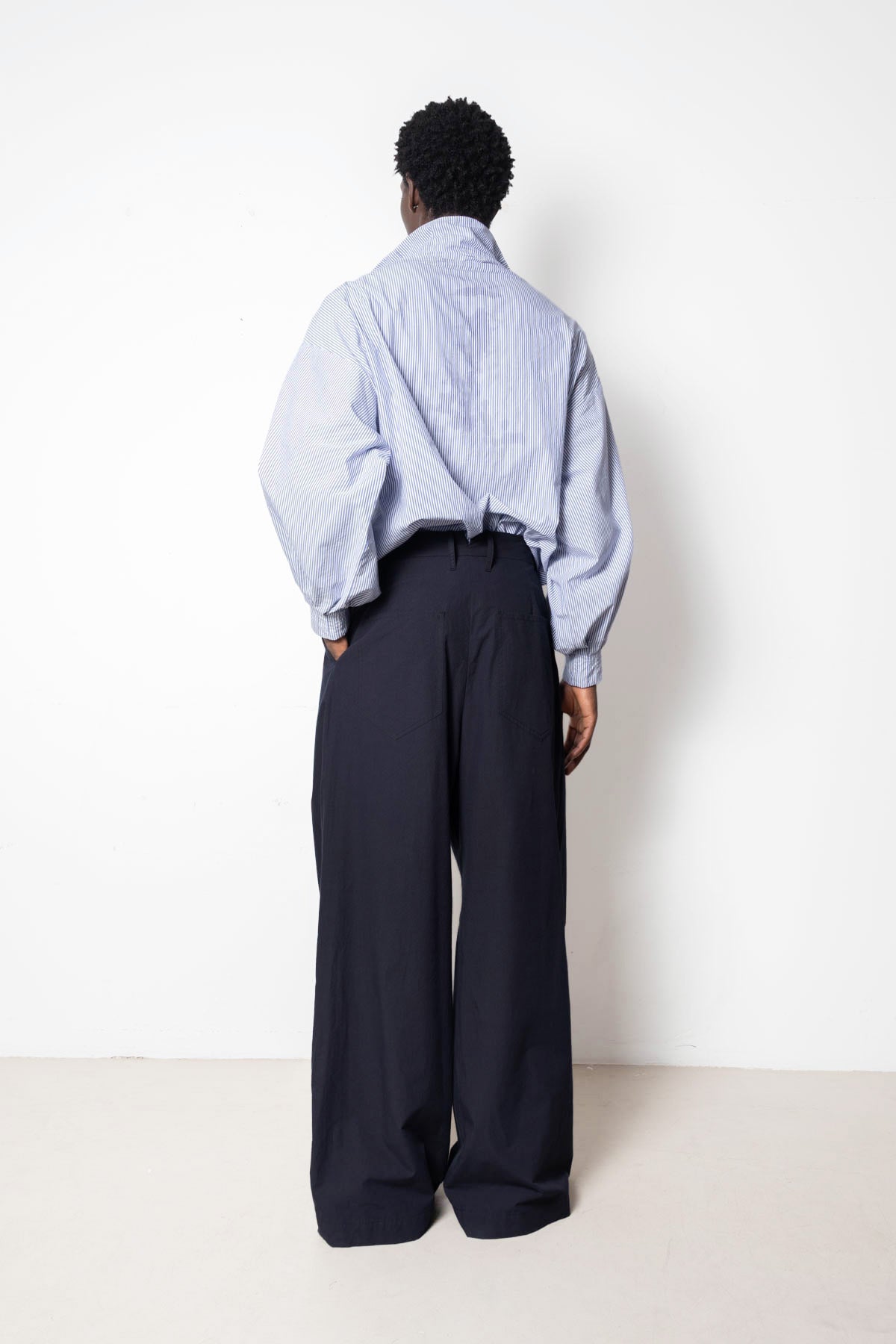Bloom Pant in Navy Cotton Poplin