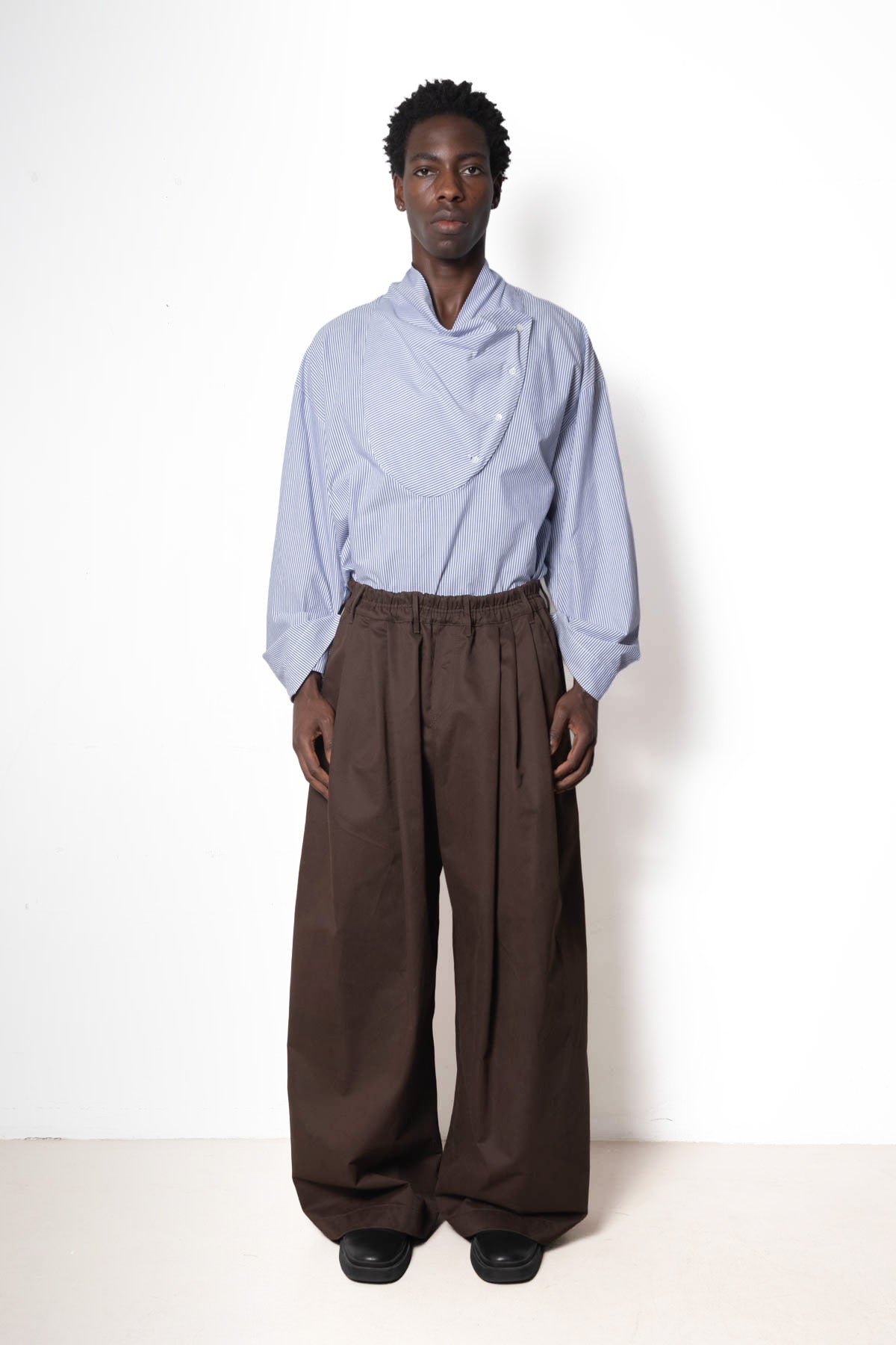 Swell Pant in Brown Heavy Drill Cotton
