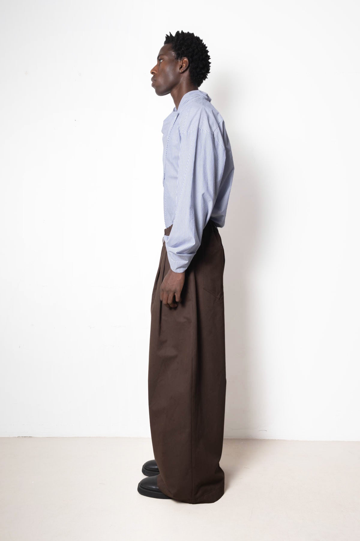 Swell Pant in Brown Heavy Drill Cotton