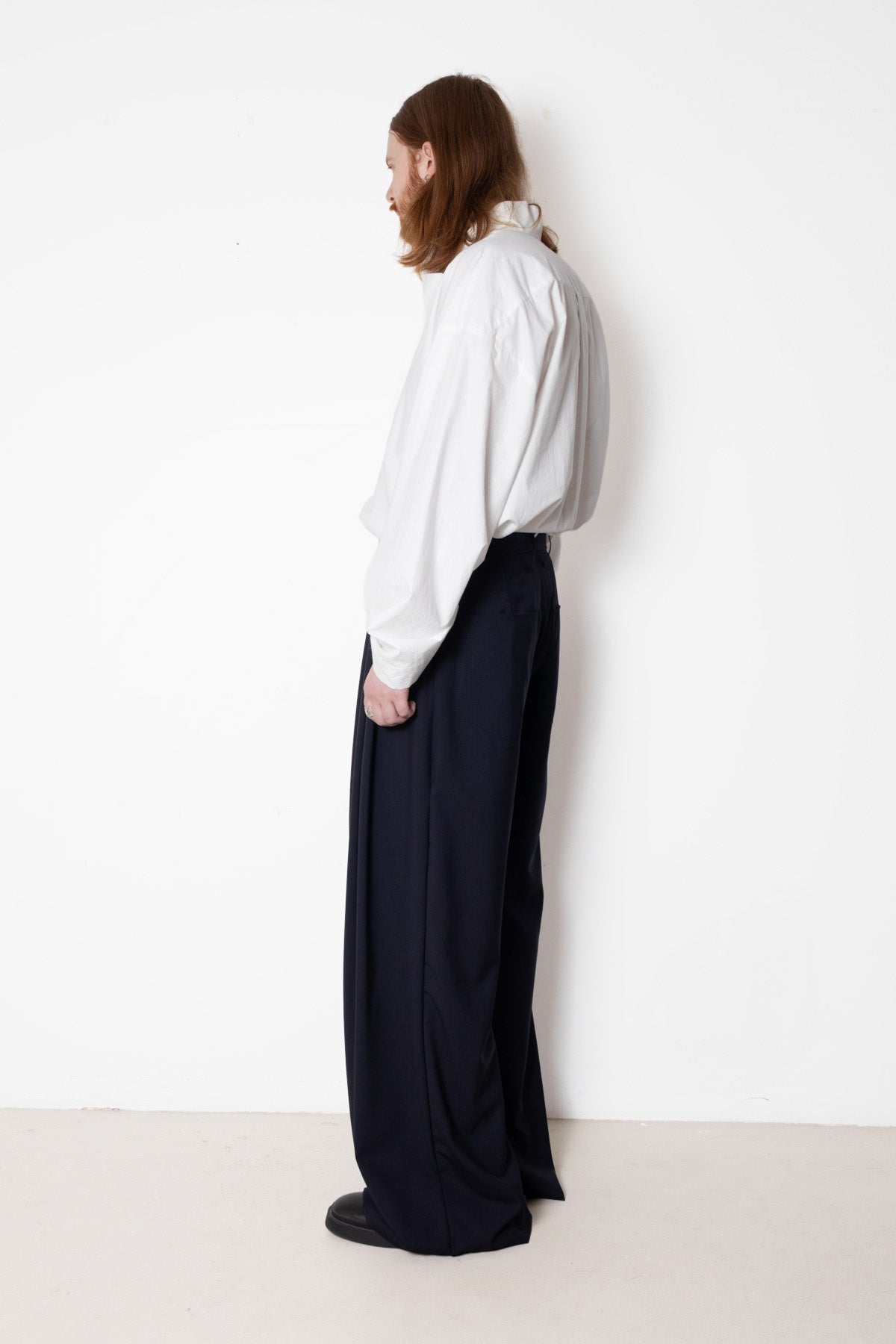 Bloom Pant in Navy Cool Wool
