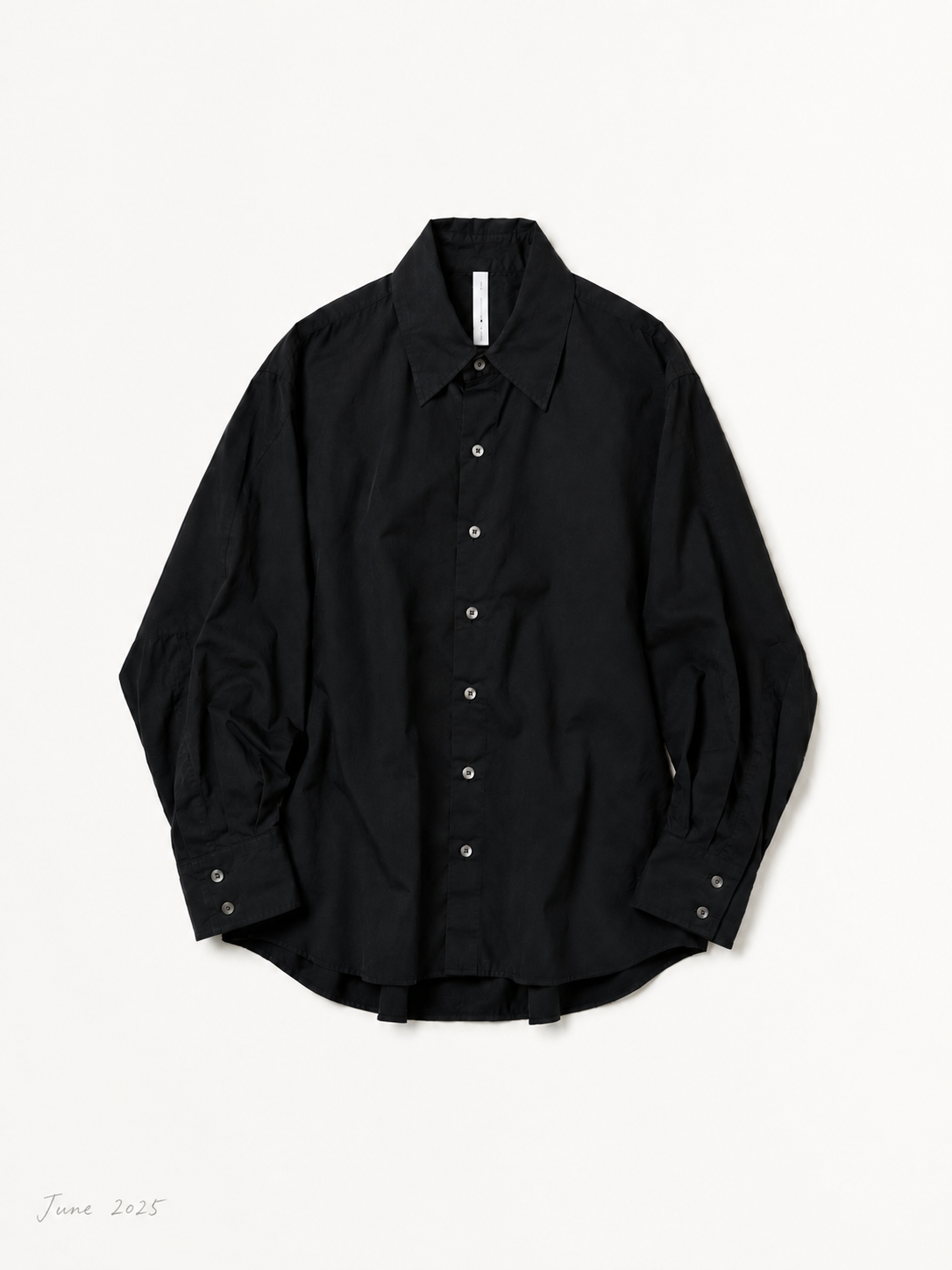 ARCHETYPE Shirt in Black Cotton Poplin