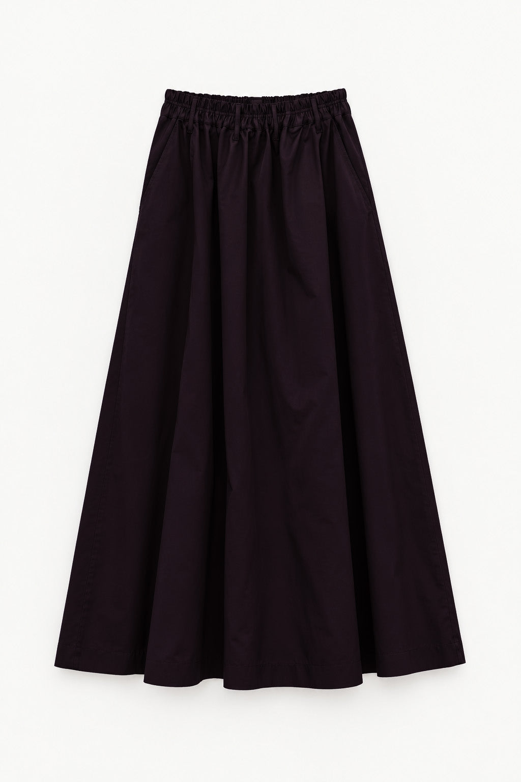 Nimbus Echo Skirt in Plum Cotton Twill