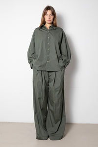 ARCHETYPE Shirt in Green Cotton Poplin