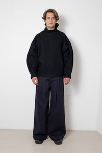 ARCHETYPE BLACK WOOL SWEATER