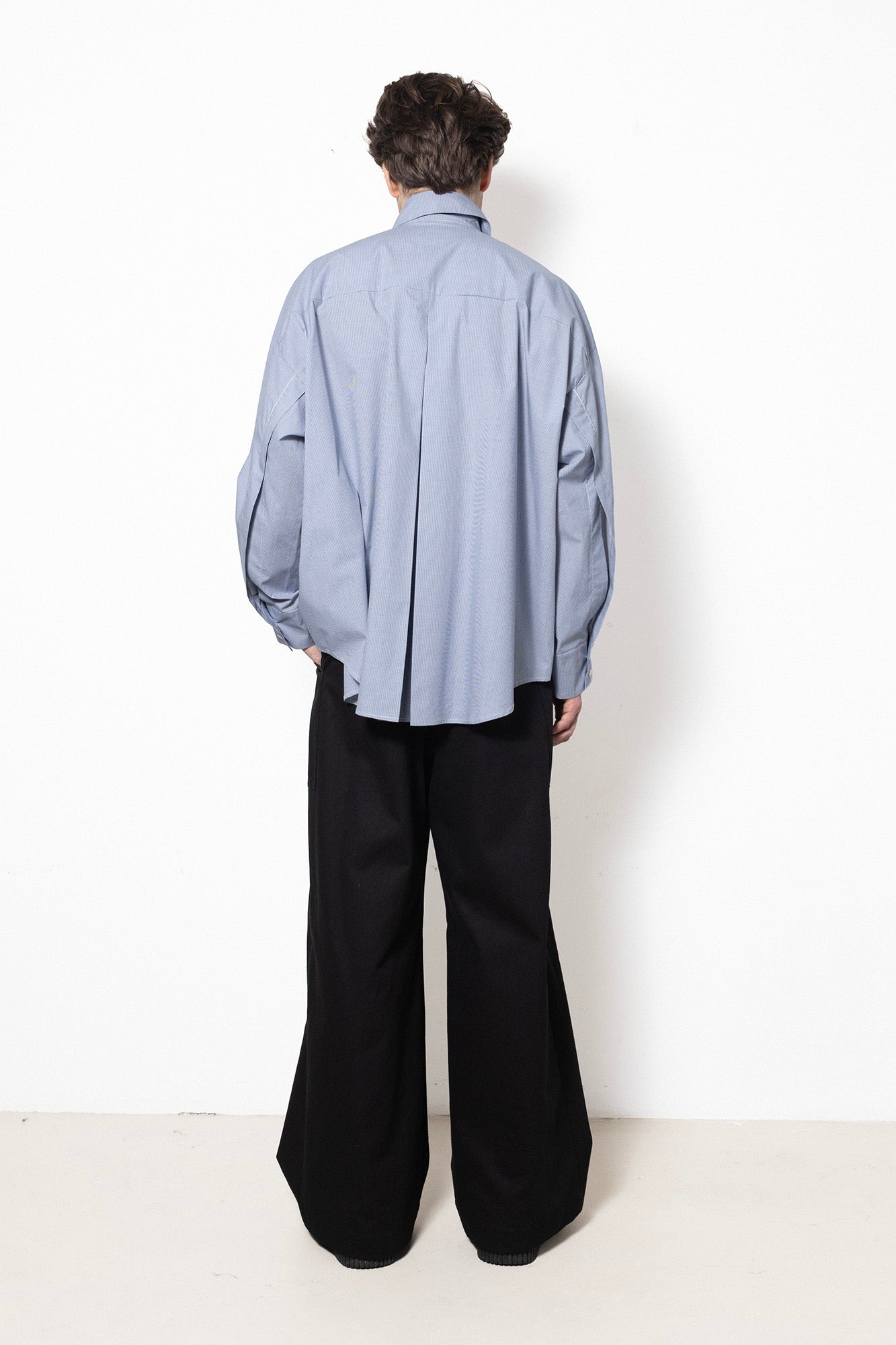 Shirt in Blue Vichy Cotton Poplin