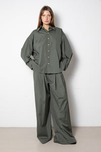 ARCHETYPE Shirt in Green Cotton Poplin