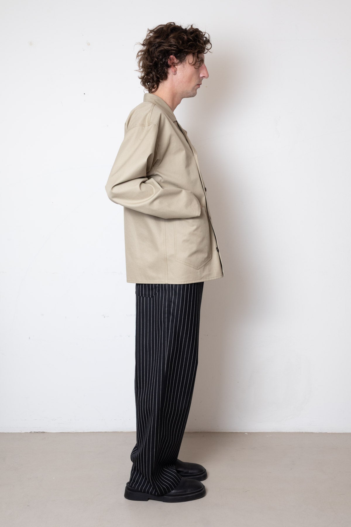 VITA ACTIVA Jacques Jacket in Beige Cotton Twill