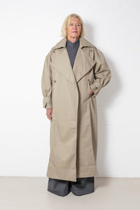 ARCHETYPE Trench coat in beige waterproof cotton