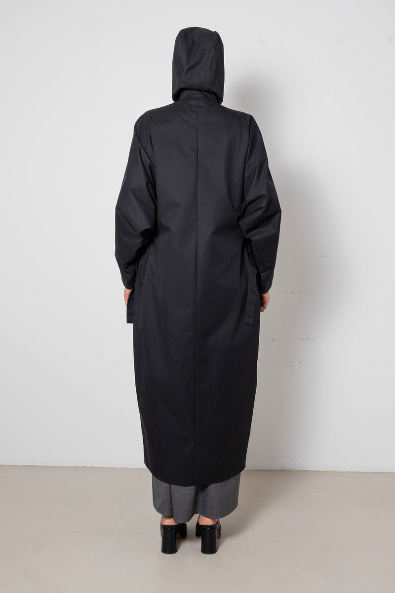 Archetype Parka in Black Waterproof Cotton