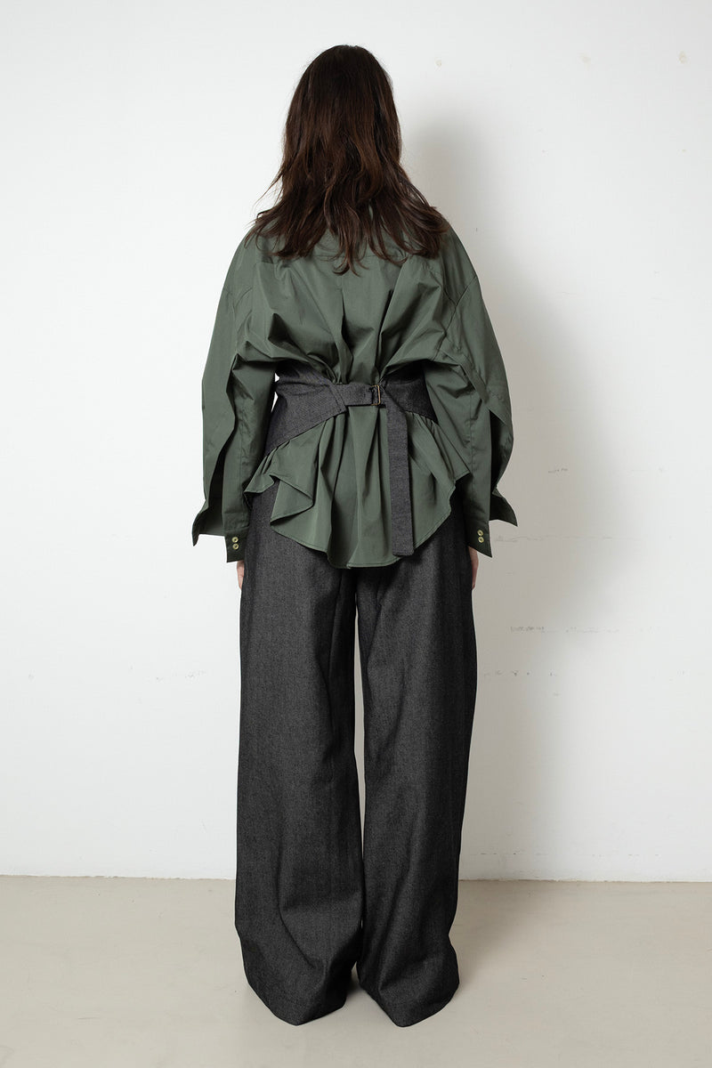 ARCHETYPE Top in Black Denim