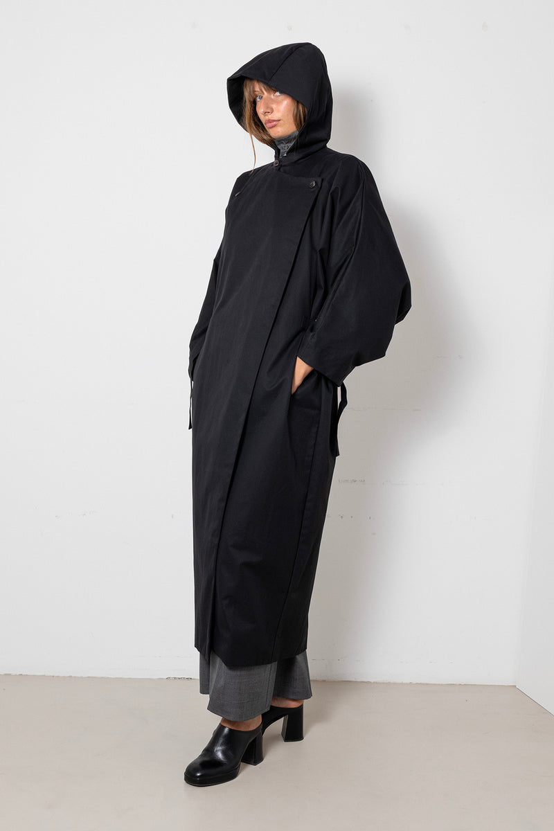 Archetype Parka in Black Waterproof Cotton