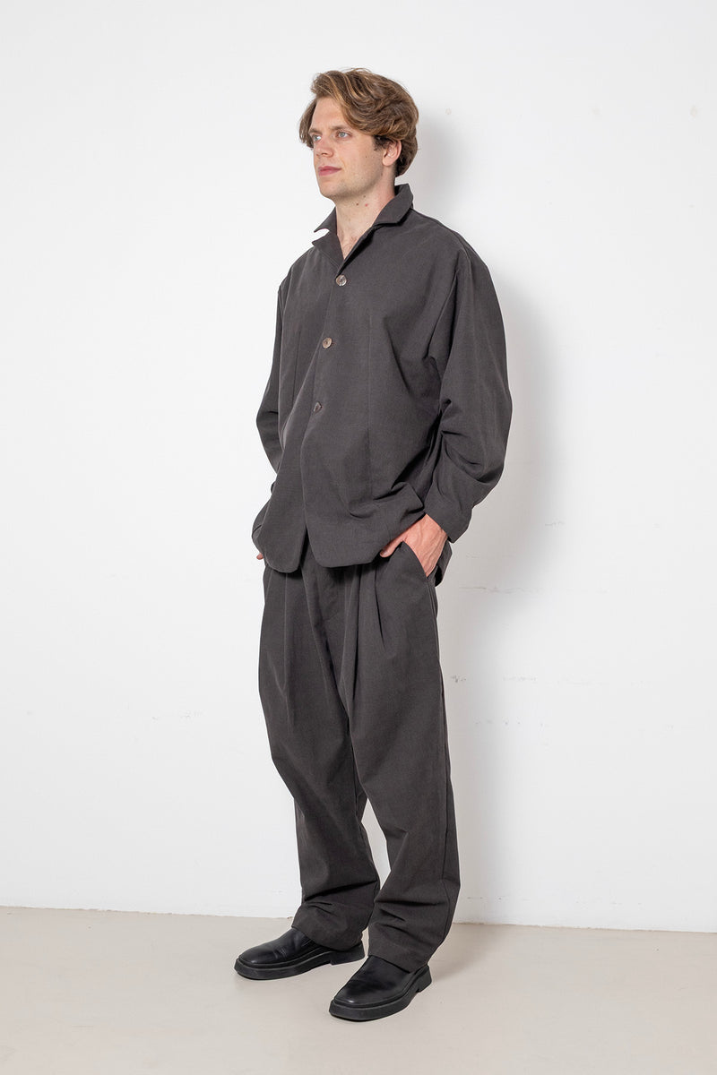 ARCHETYPE Pinching Vest in Brown Vichy cotton