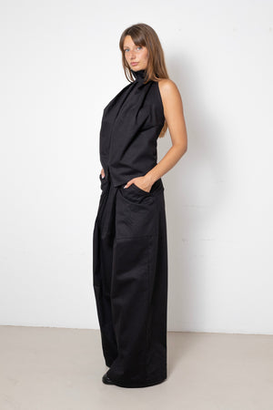 ARCHETYPE Lotus Top in Anthracite Cotton Twill