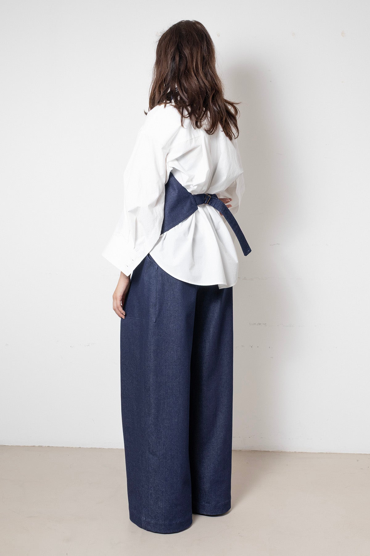 ARCHETYPE Lotus Top in Blue Denim