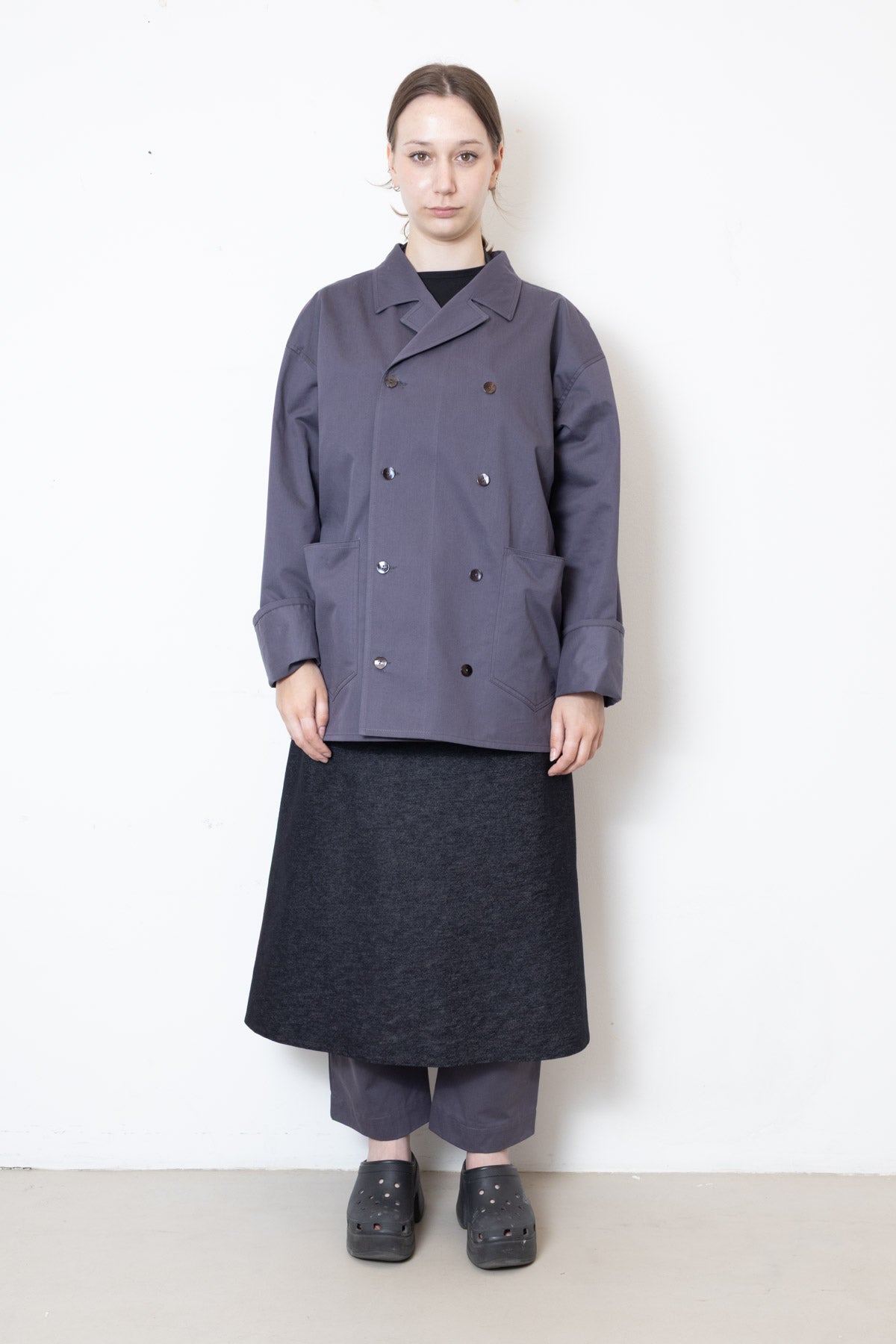 Apron in Black Denim