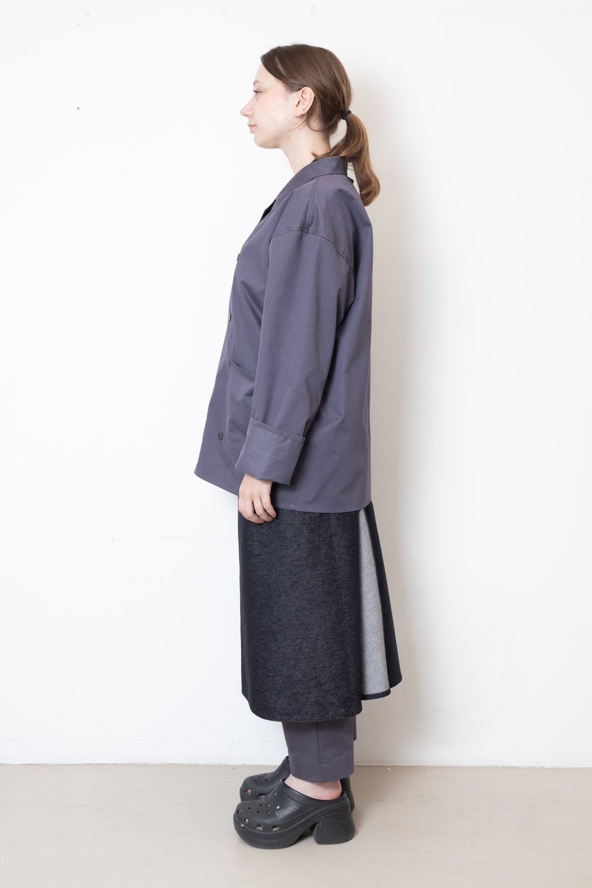 Apron in Black Denim