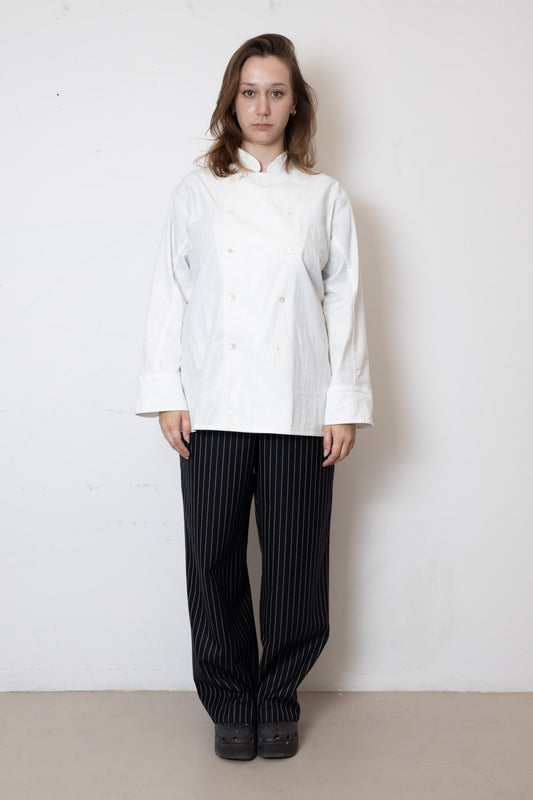 Kitchen Jacket in White Twill