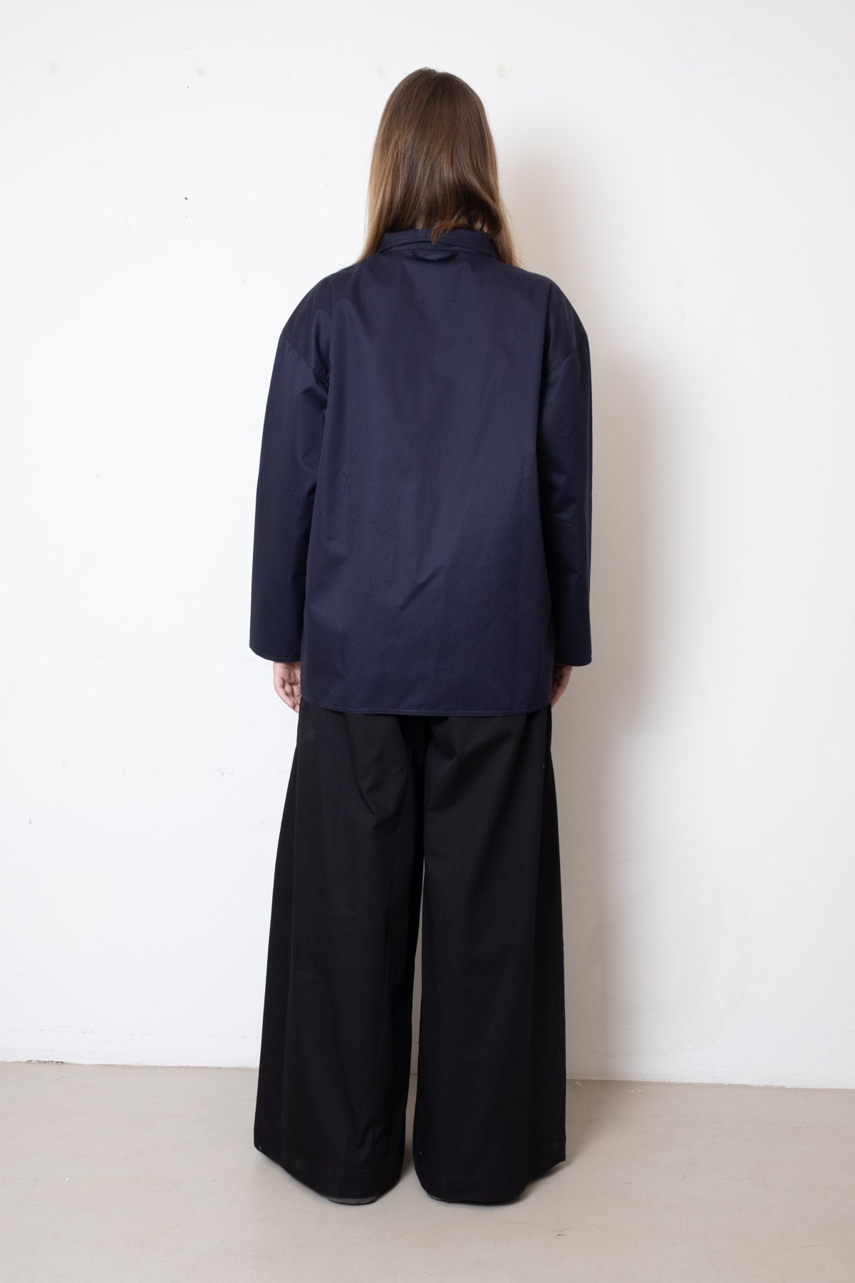 Jacket in Navy Twill Cotton