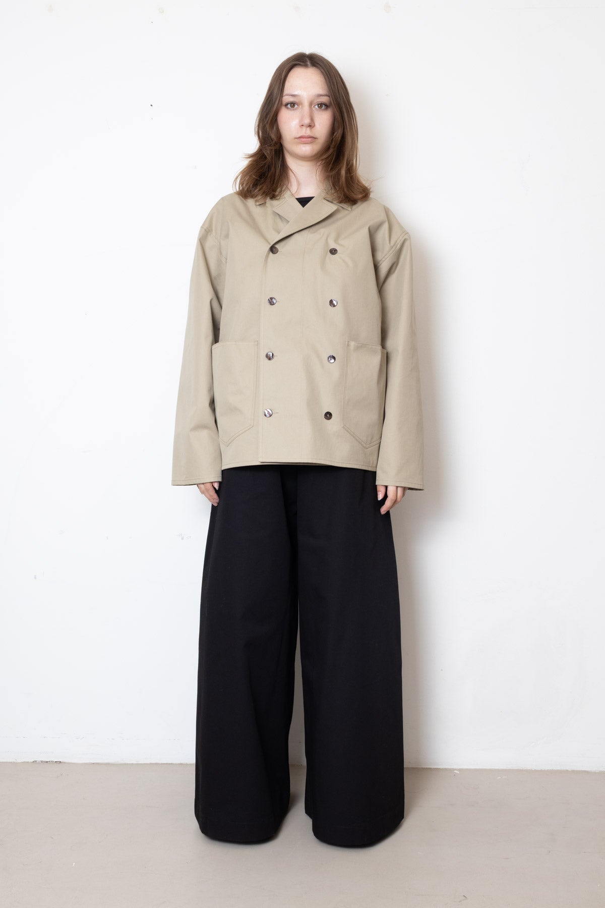 VITA ACTIVA Jacques Jacket in Beige Cotton Twill