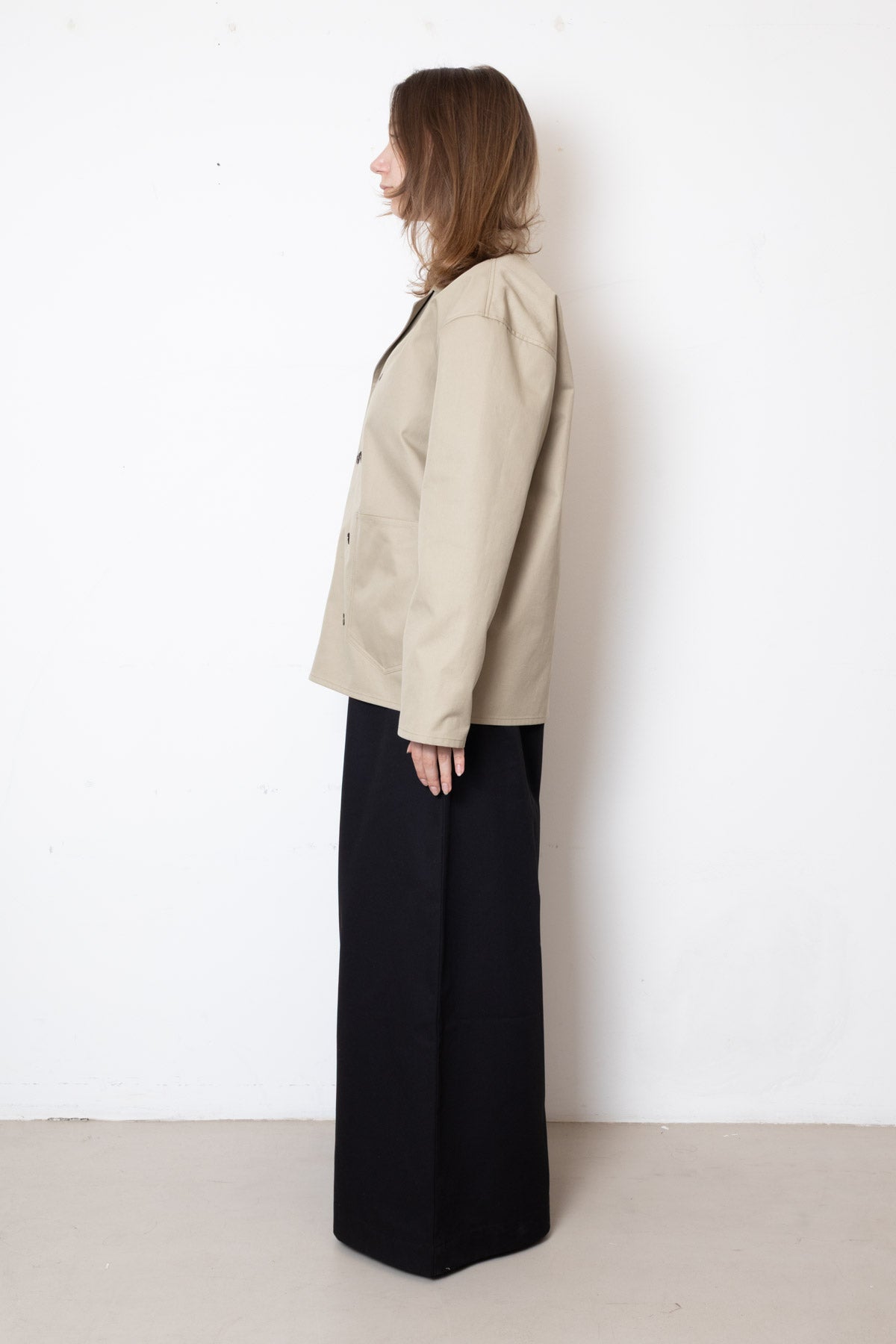 VITA ACTIVA Jacques Jacket in Beige Cotton Twill
