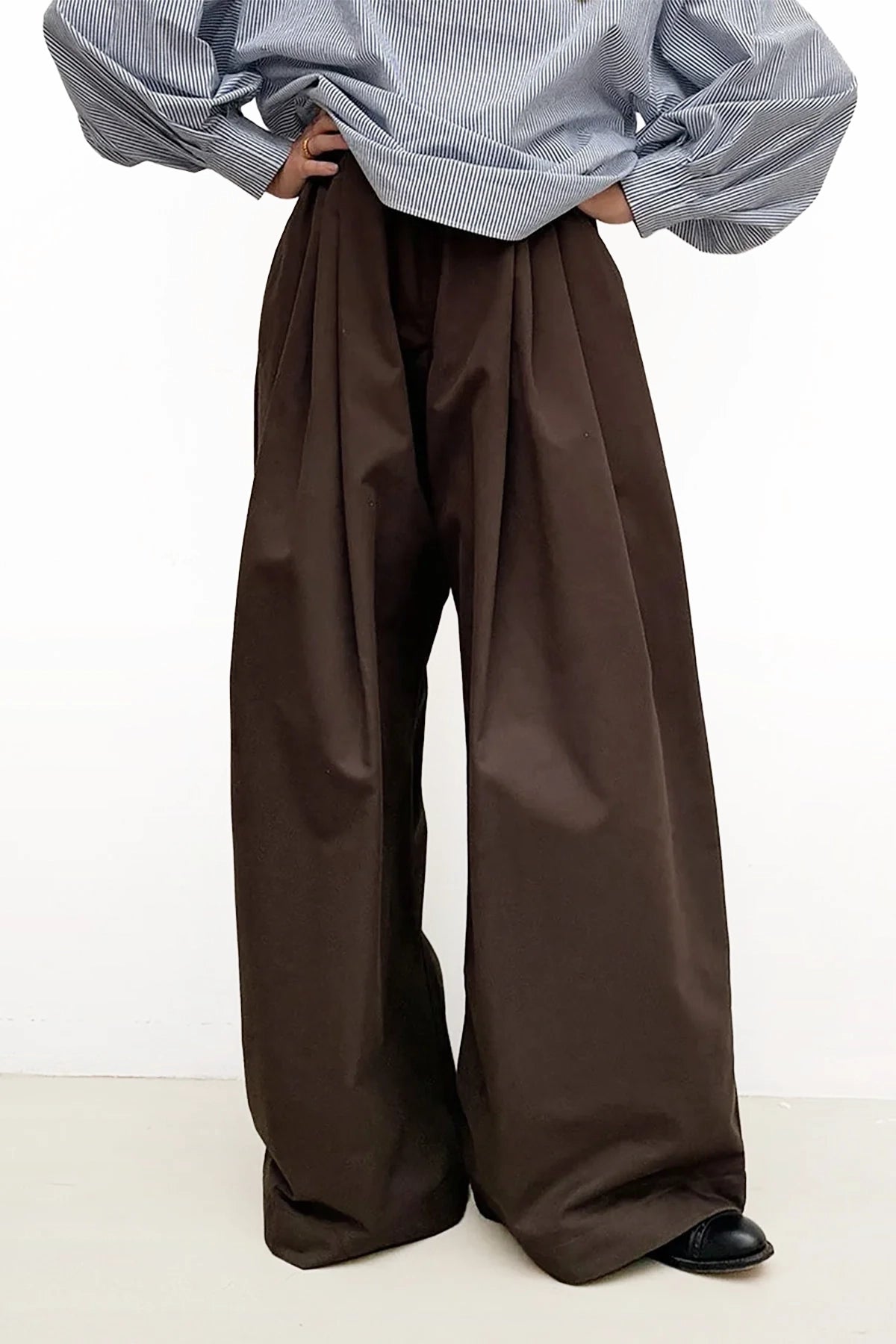 Swell Pant in Brown Heavy Drill Cotton