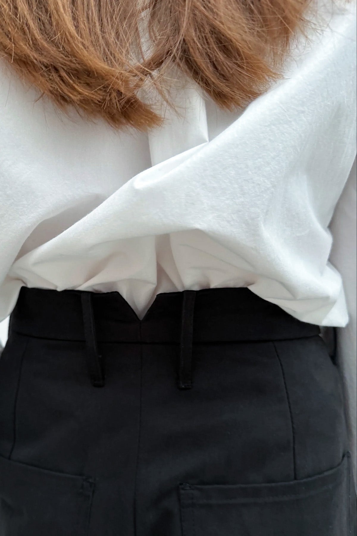 Bloom Pant in Black Peached Cotton Twill