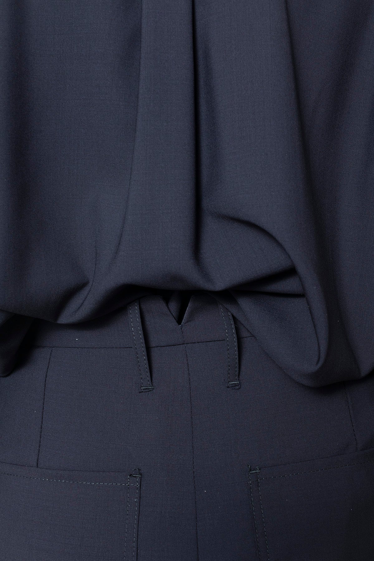Bloom Pant in Navy Cool Wool