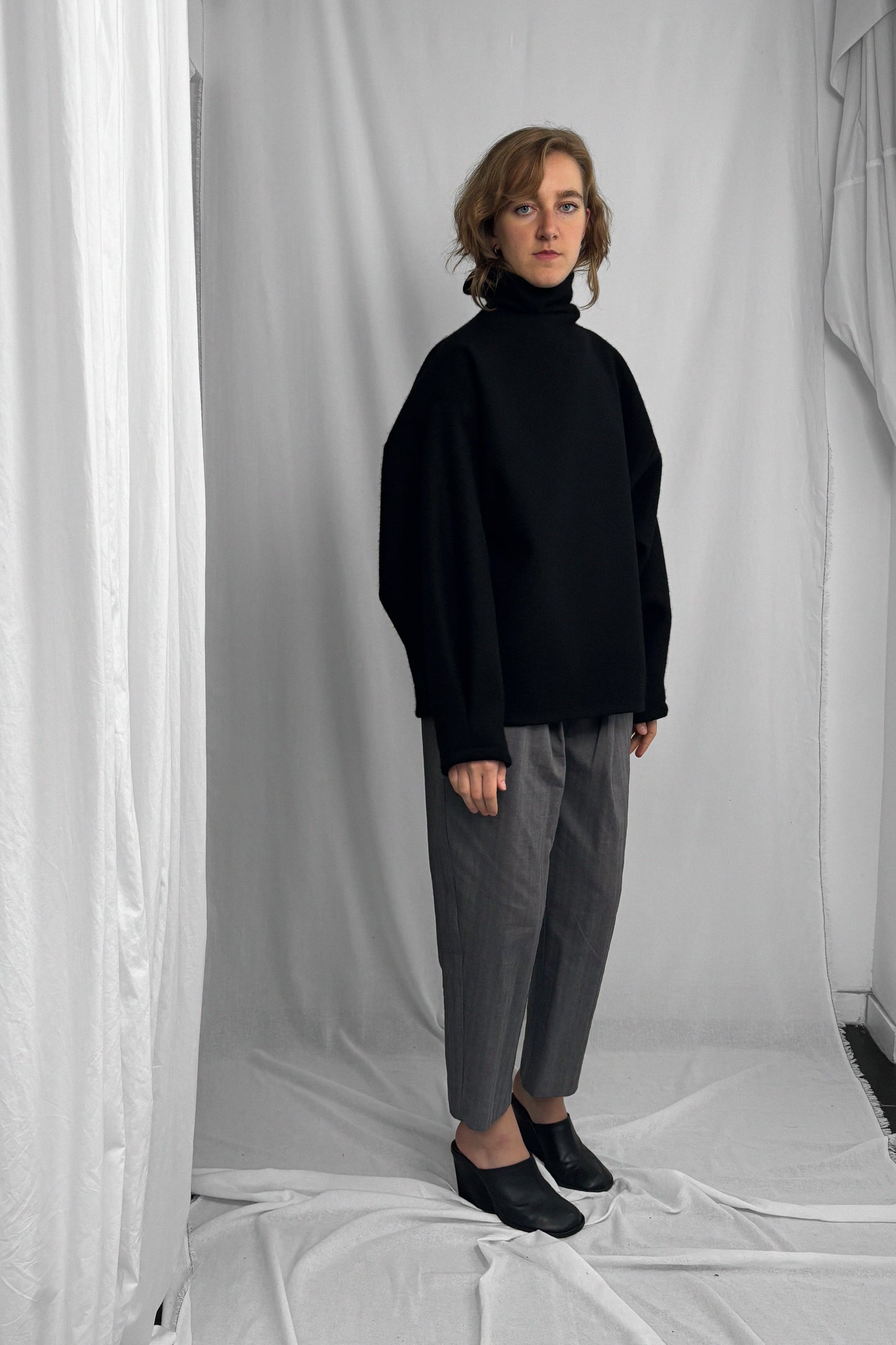 ARCHETYPE BLACK WOOL SWEATER