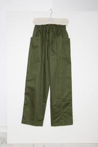 VITA ACTIVA Trouze Trousers in green twill cotton
