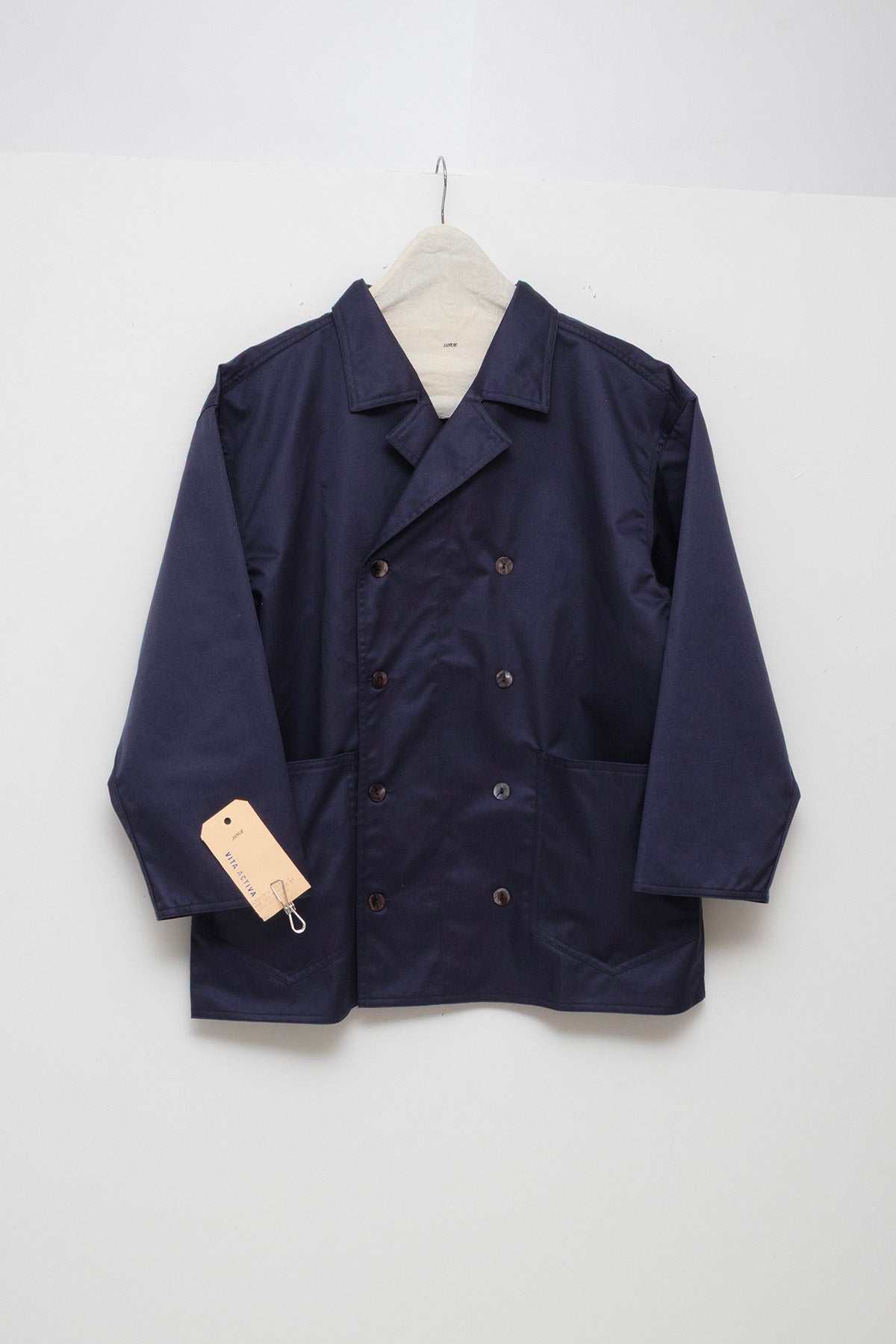 Jacket in Navy Twill Cotton