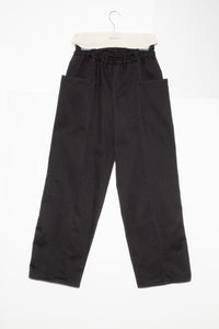 VITA ACTIVA Trouze Trousers in heavy black cotton