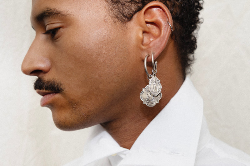 ANONYME FLAMAND Medium Silver Earring