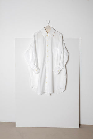 ARCHETYPE Shirt / Dress in White Cotton Poplin