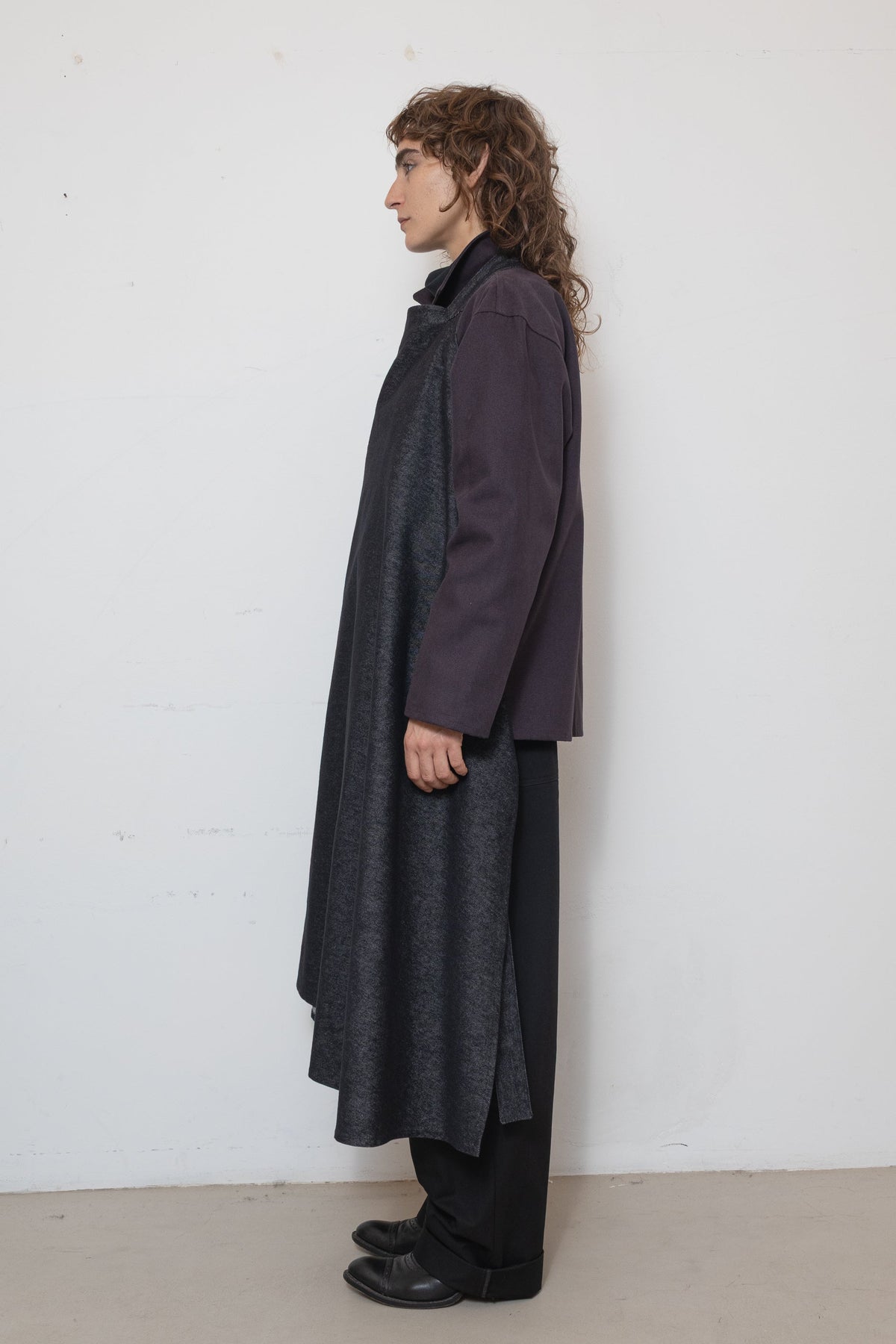 Apron in Black Denim