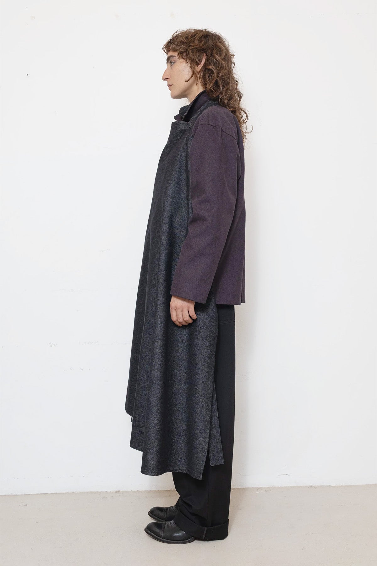 Apron in Black Denim