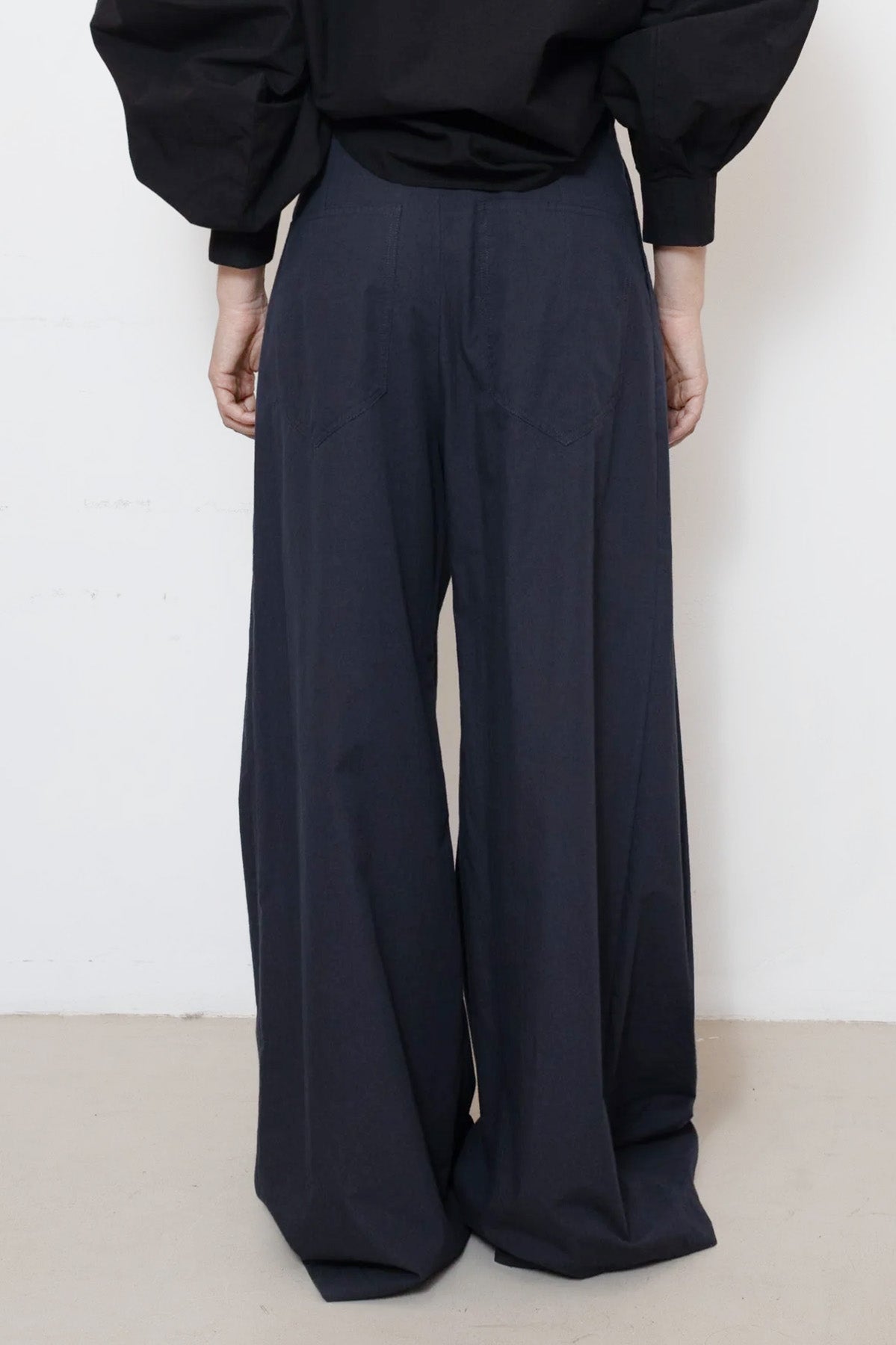 Bloom Pant in Navy Cotton Poplin