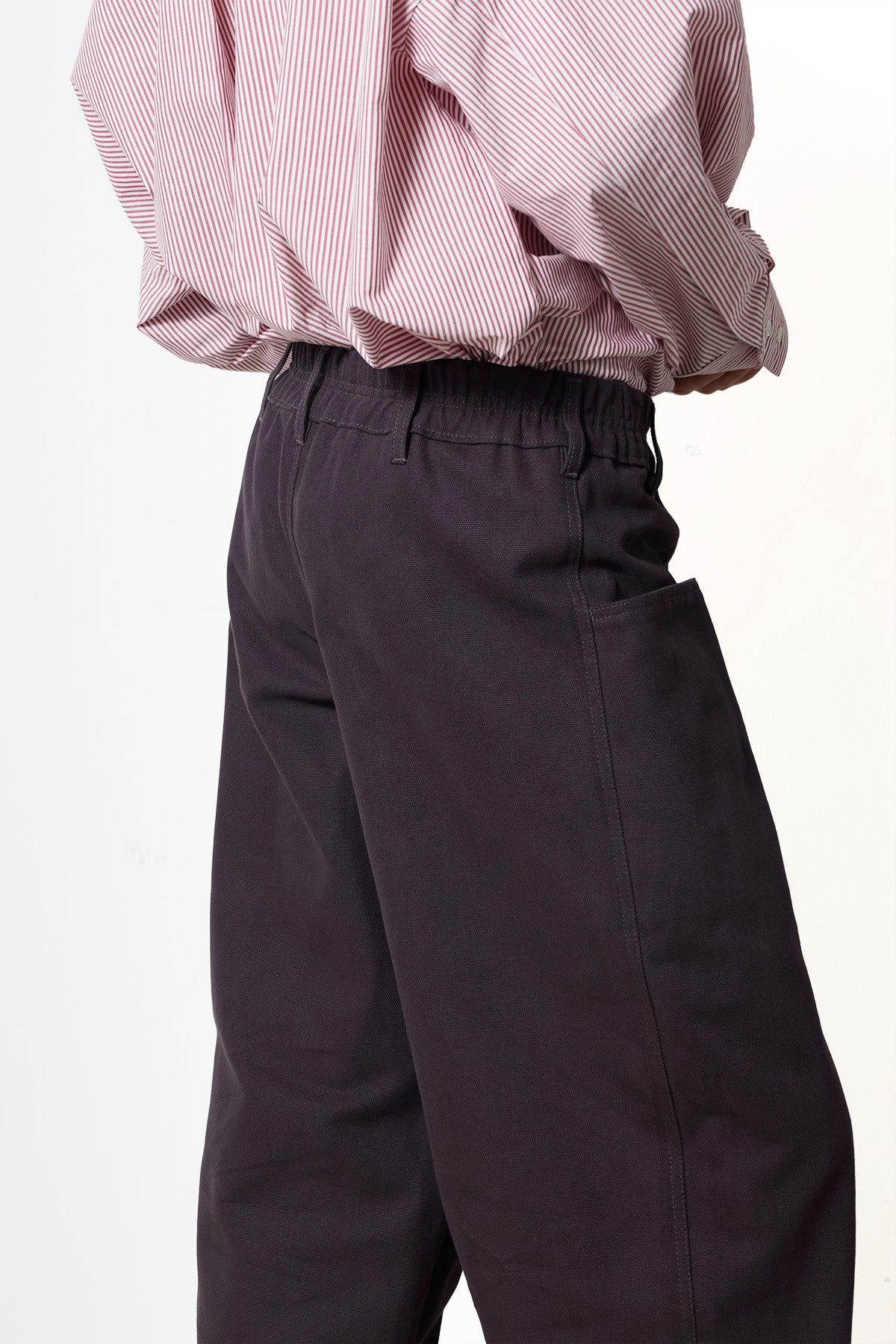 The Carpenter's Pant in Deep Purple Peached Panama Canvas