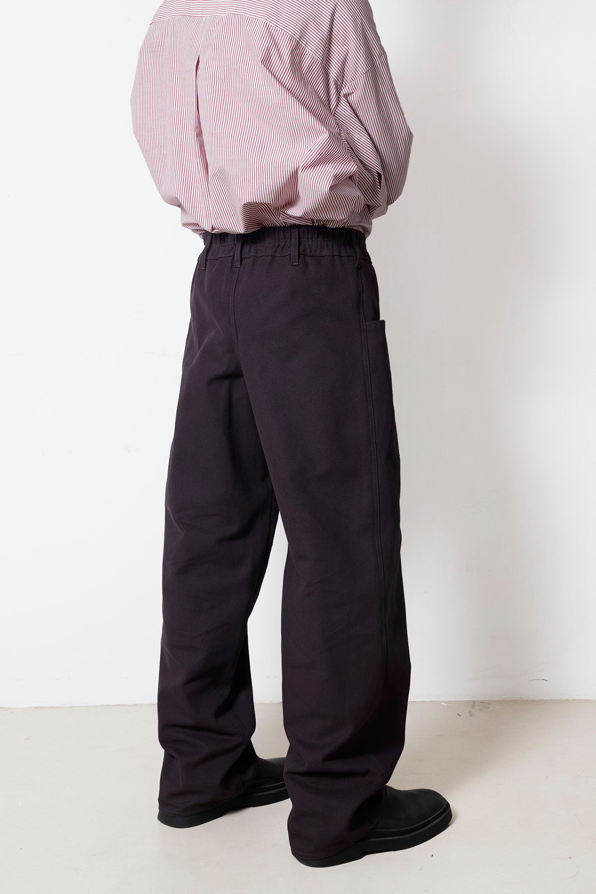 The Carpenter's Pant in Deep Purple Peached Panama Canvas