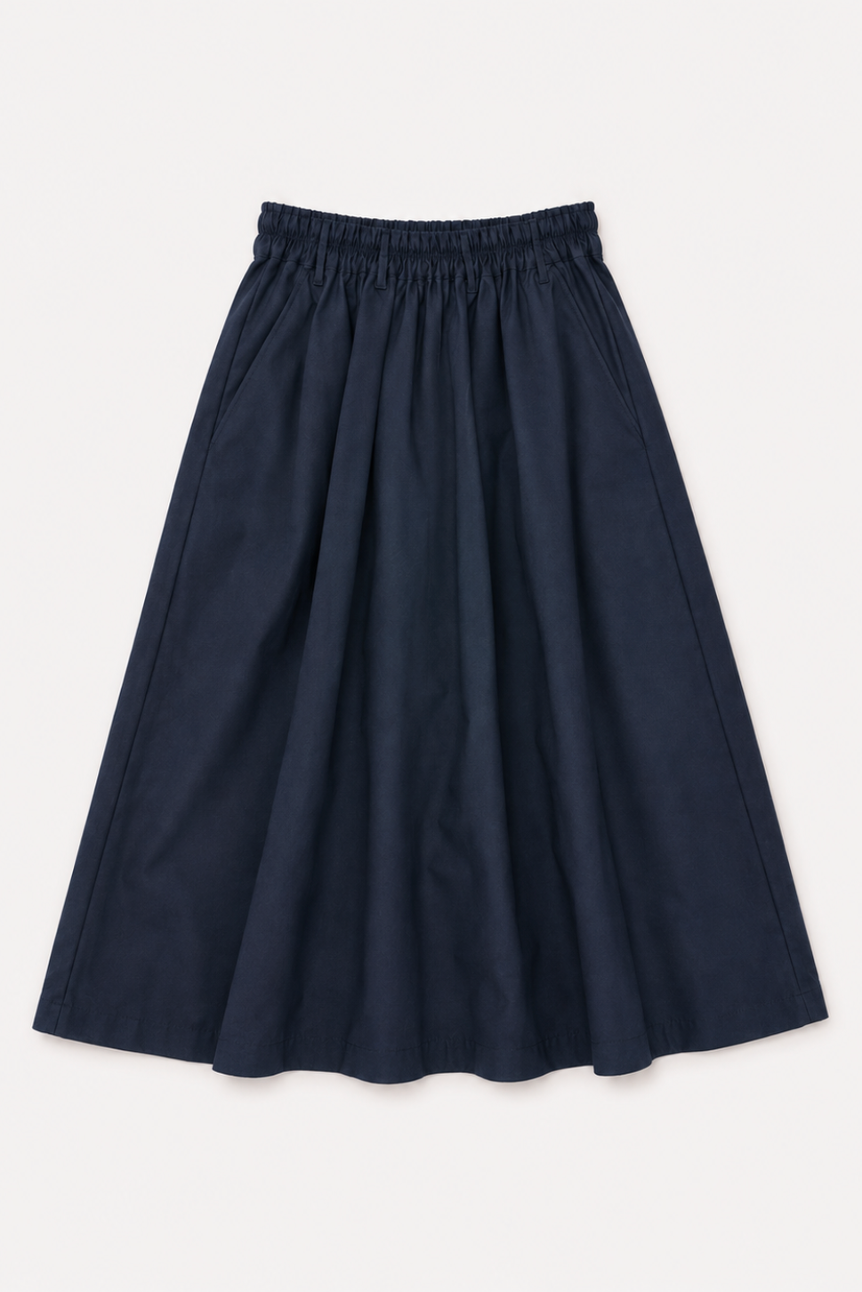 Nimbus Echo Skirt in Navy Cool Wool