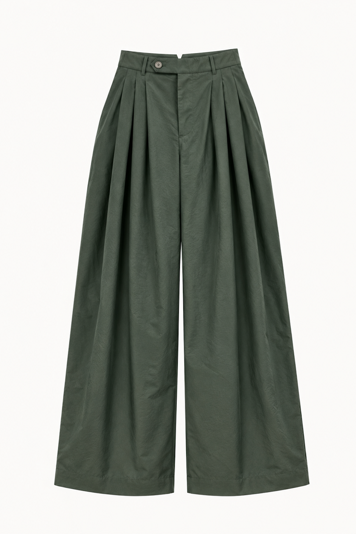 Bloom Pant in Green Cotton Poplin