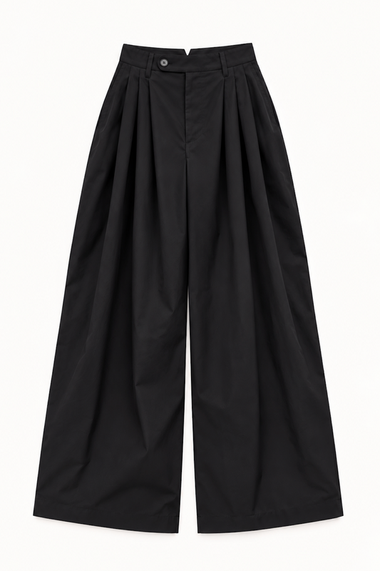 Bloom Pant in Black Peached Cotton Twill
